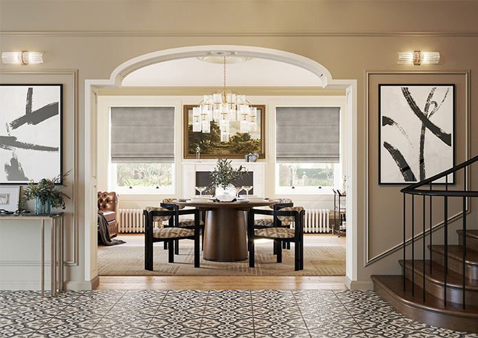 Florence Faux Suede, Taupe Brown - Roman Blind - Image 8